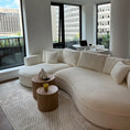 Load image into Gallery viewer, Curved Boucle Sectional Sofa
