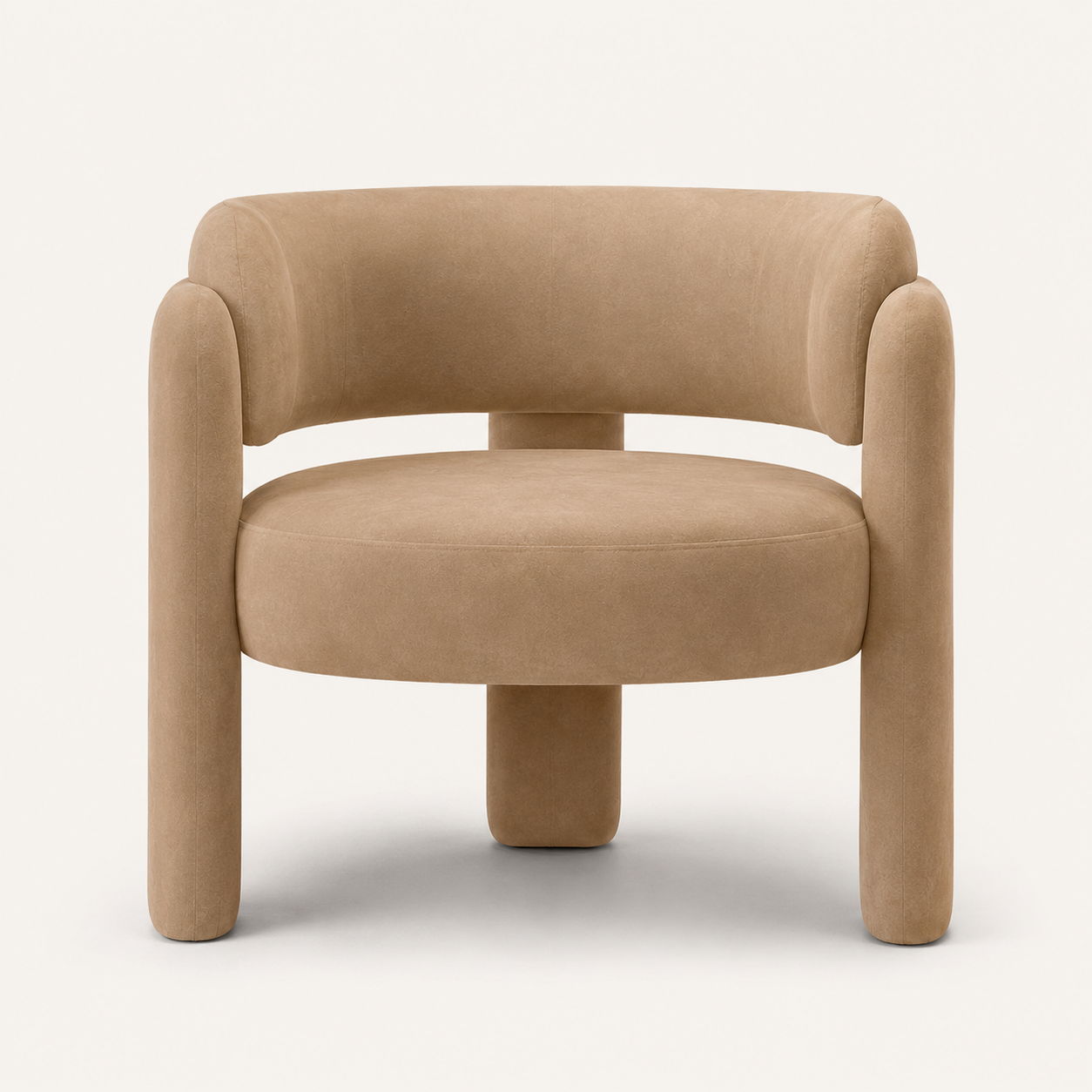 barrel chair front view product image