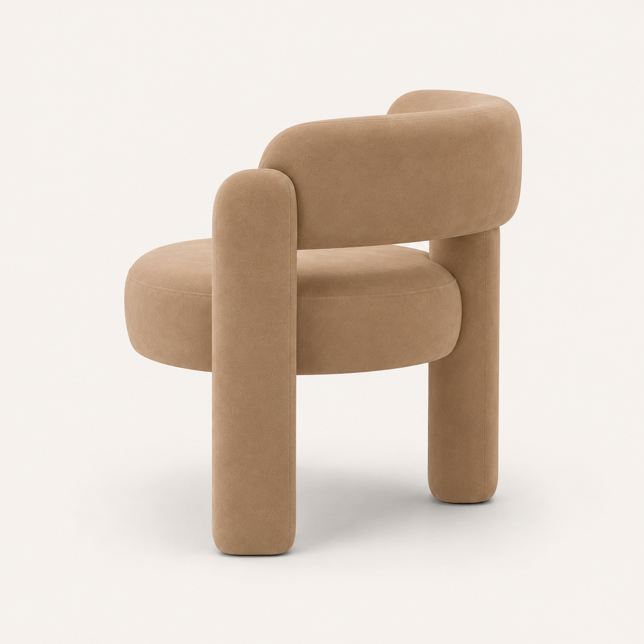 barrel chair side view product image