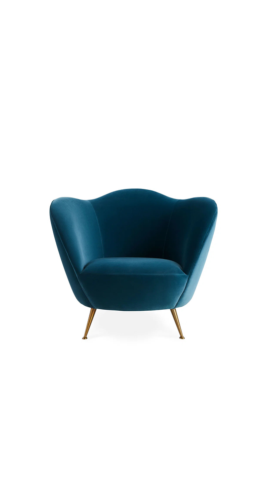 Barrel Chair with white background