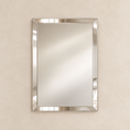 Load image into Gallery viewer, beveled wall mirror with beige background
