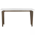 Load image into Gallery viewer, Josef White/Brown Wood Console Table 49"

