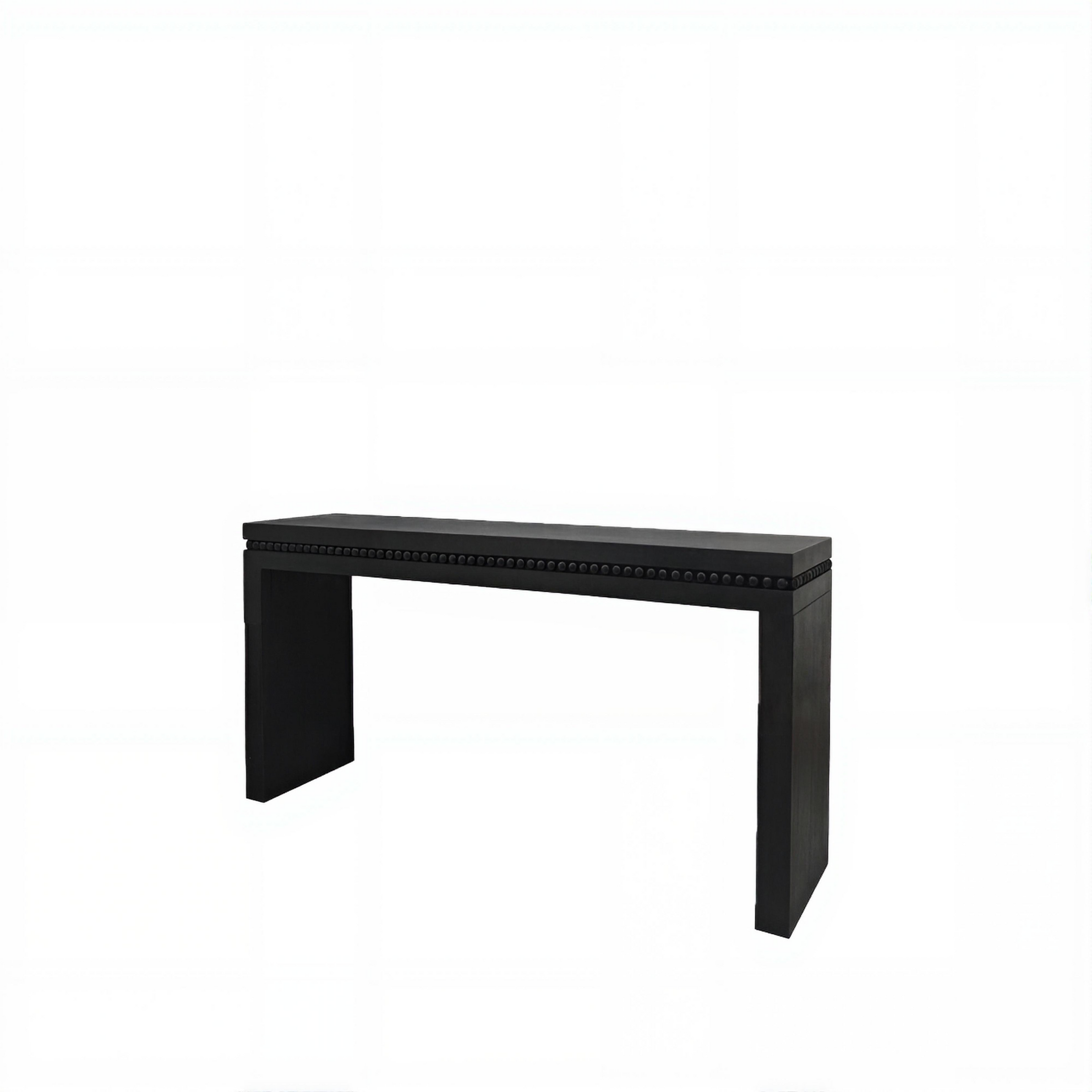 console table angled view with white background