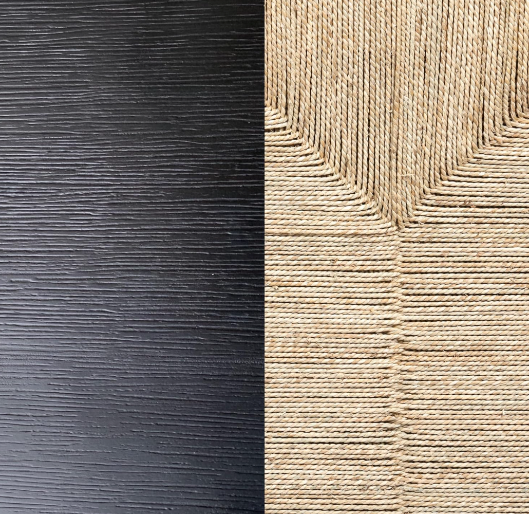 credenza up-close shot showing the materials it is made of