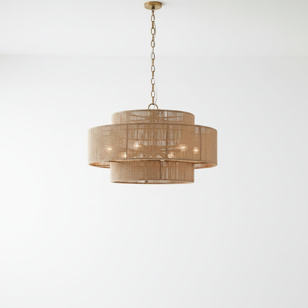 Boho Chandelier With White Background