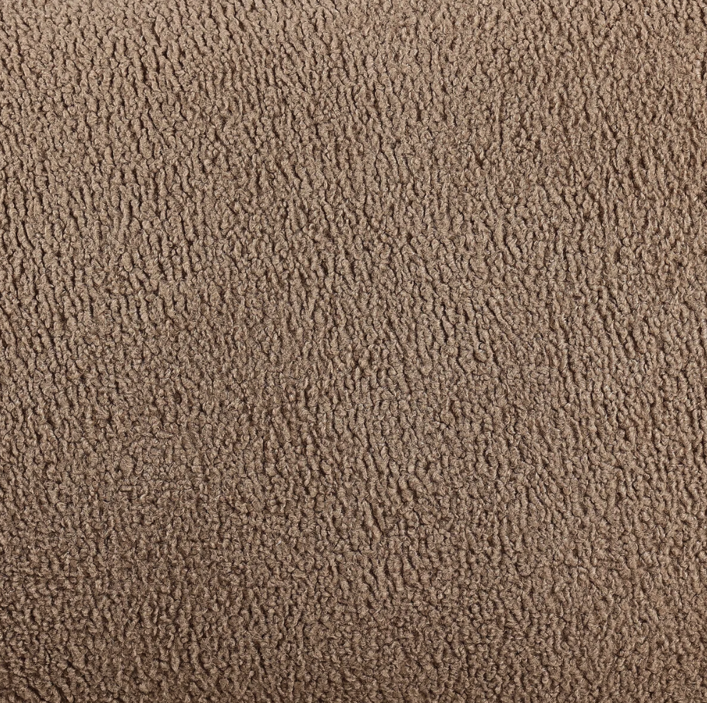 boucle barrel chair fabric close-up