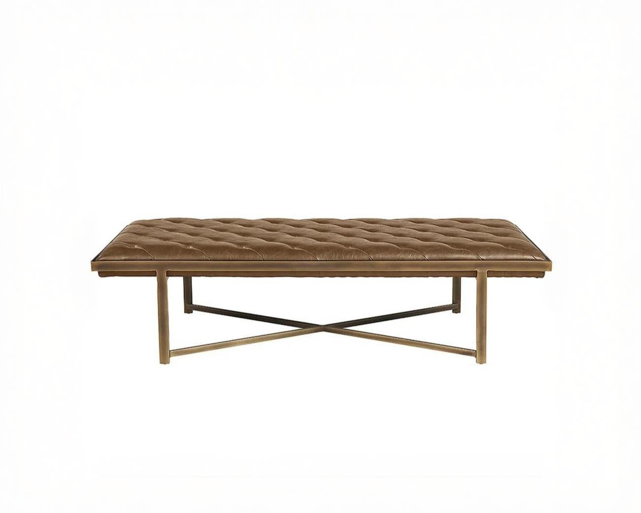 brown bench