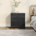 Load image into Gallery viewer, Black Reeded Dresser
