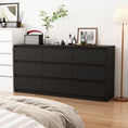 Load image into Gallery viewer, Black Wood Dresser
