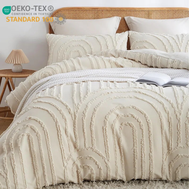 Geometric Duvet Cover Set Boho Shabby Chic