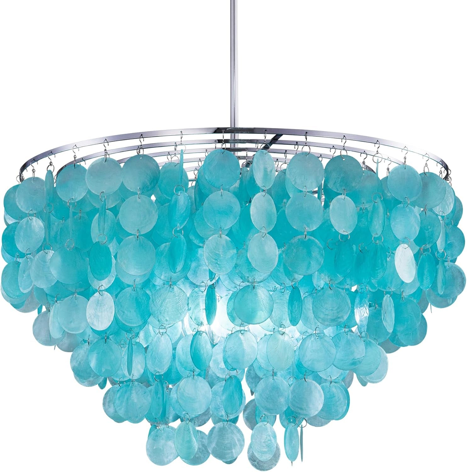 Natural Capiz Shell Chandelier