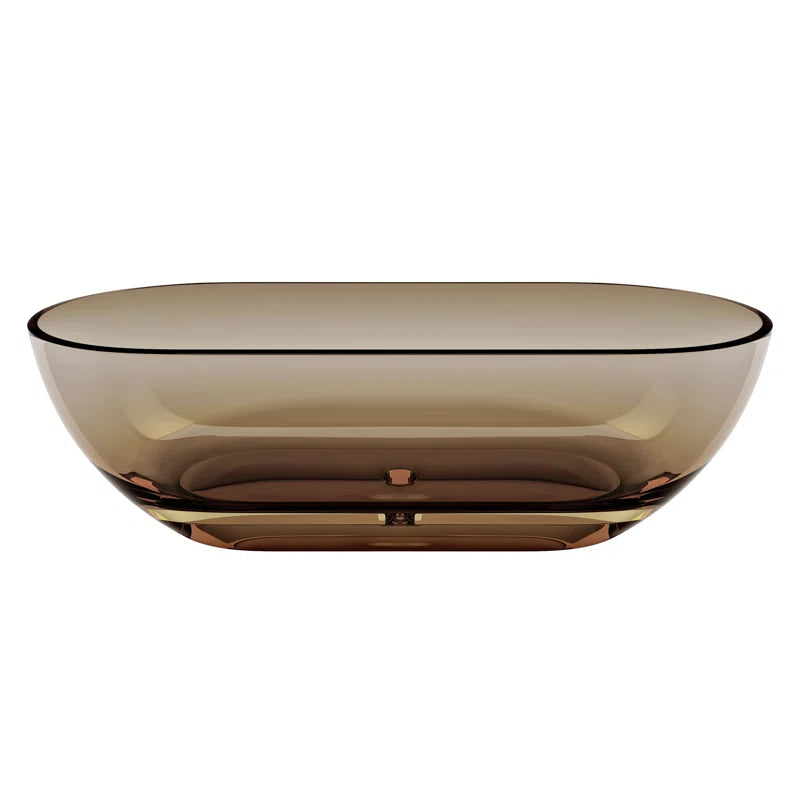 Stone Resin Soaking Bathtub Transparent