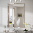 Load image into Gallery viewer, Janica Rectangle Beveled Frameless Bathroom Vanity Mirror Decorative Wall Accent Mirror
