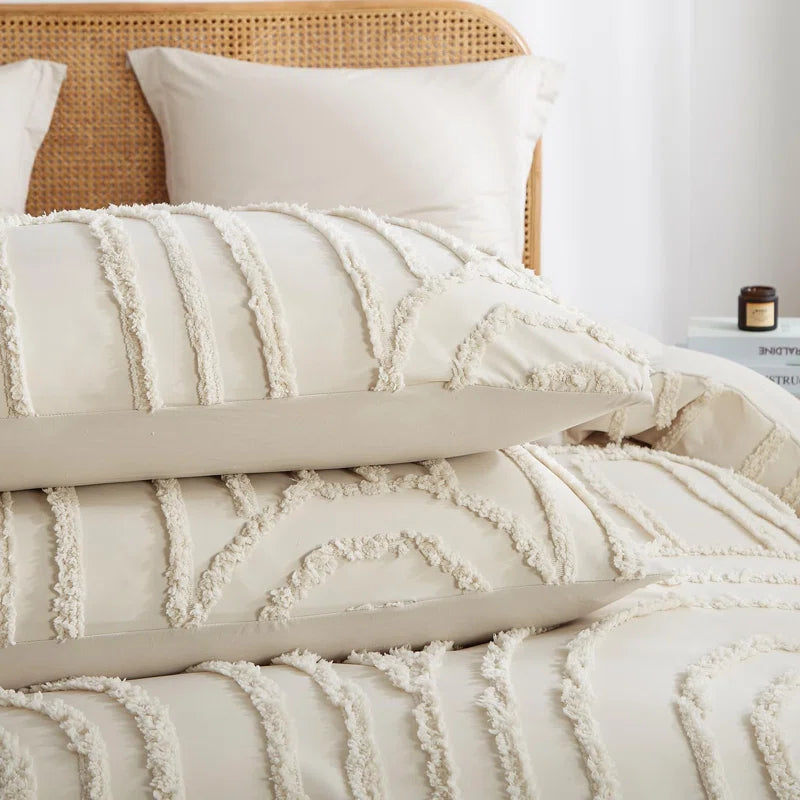 Geometric Duvet Cover Set Boho Shabby Chic