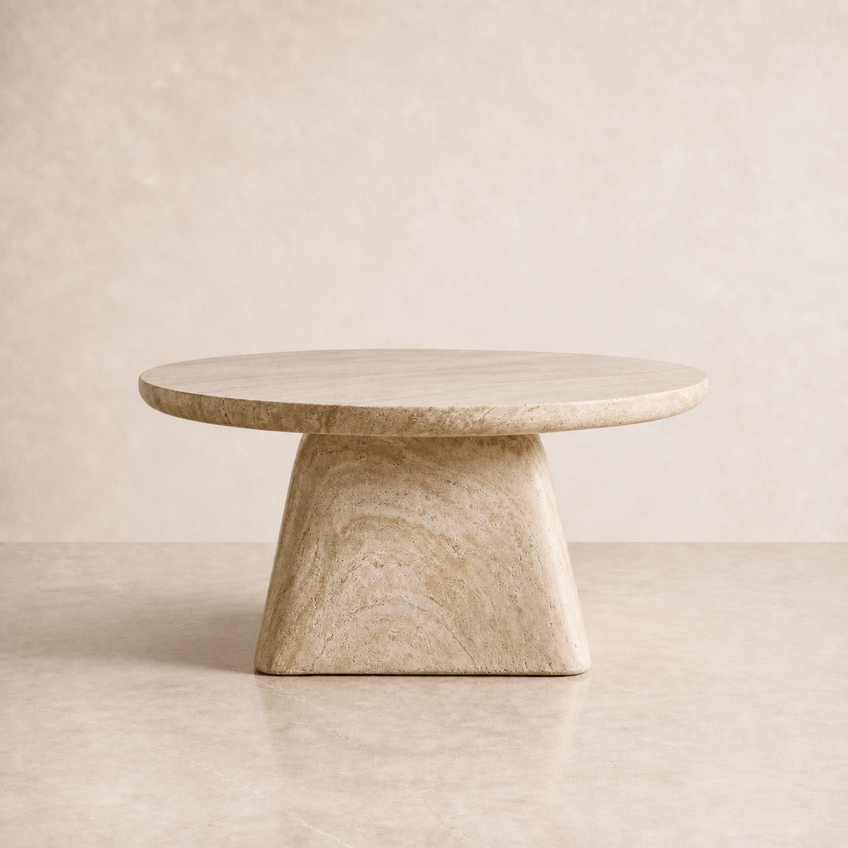 coffee table in studio on floor