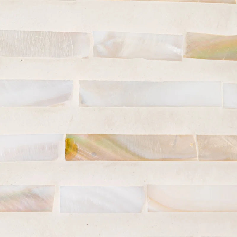 Mother of Pearl Waterfall Console Table Close-Up