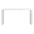 Load image into Gallery viewer, Mother of Pearl Waterfall Console Table Front View With White Background
