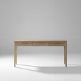 Load image into Gallery viewer, console table with three drawers in a light gray studio
