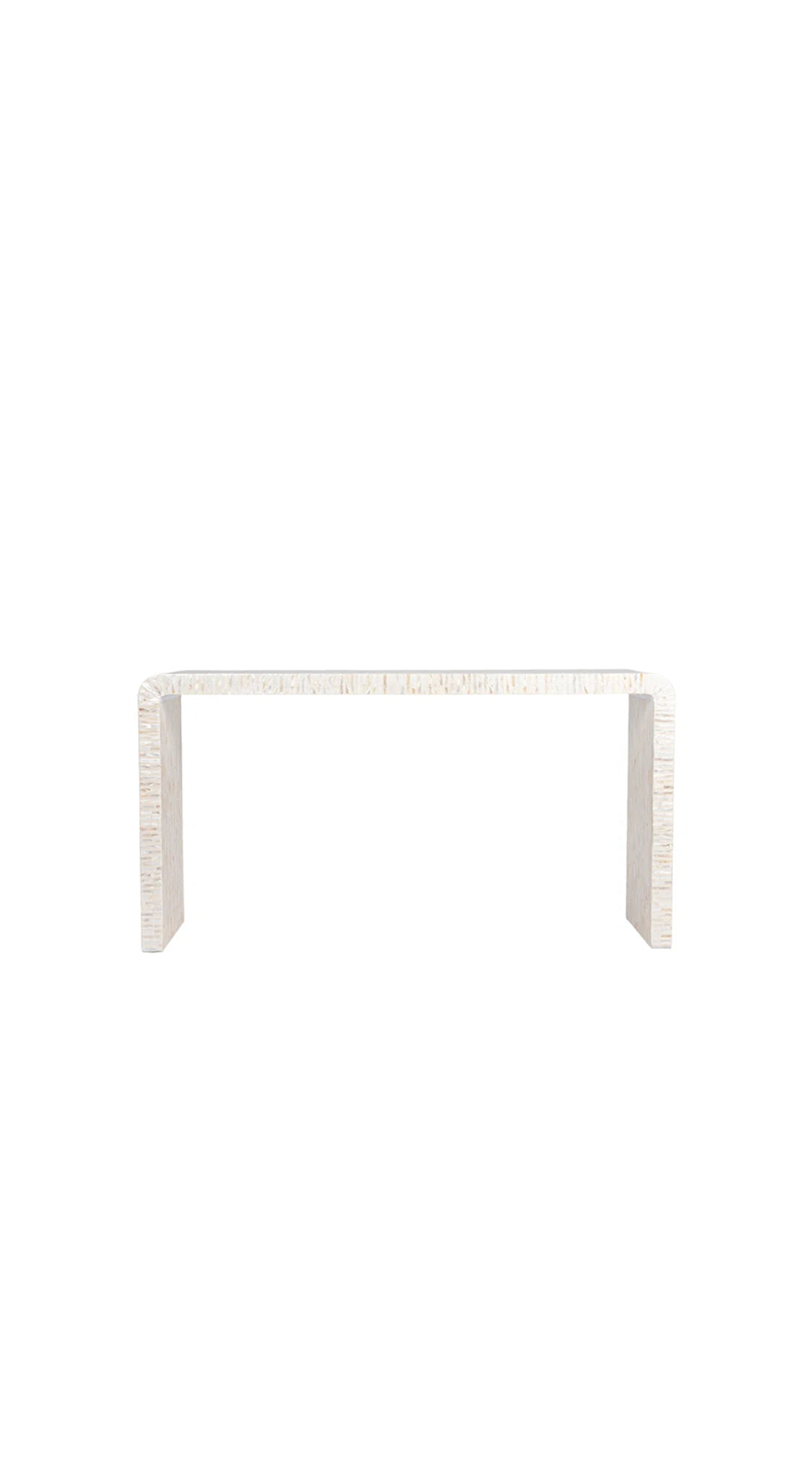 console table with white background
