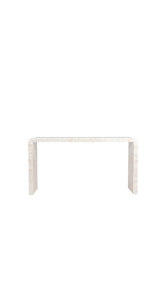 console table with white background