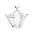 Load image into Gallery viewer, crystal candy dish with lid displayed on a clean white background

