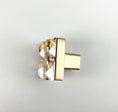 Load image into Gallery viewer, crystal cabinet knob side view
