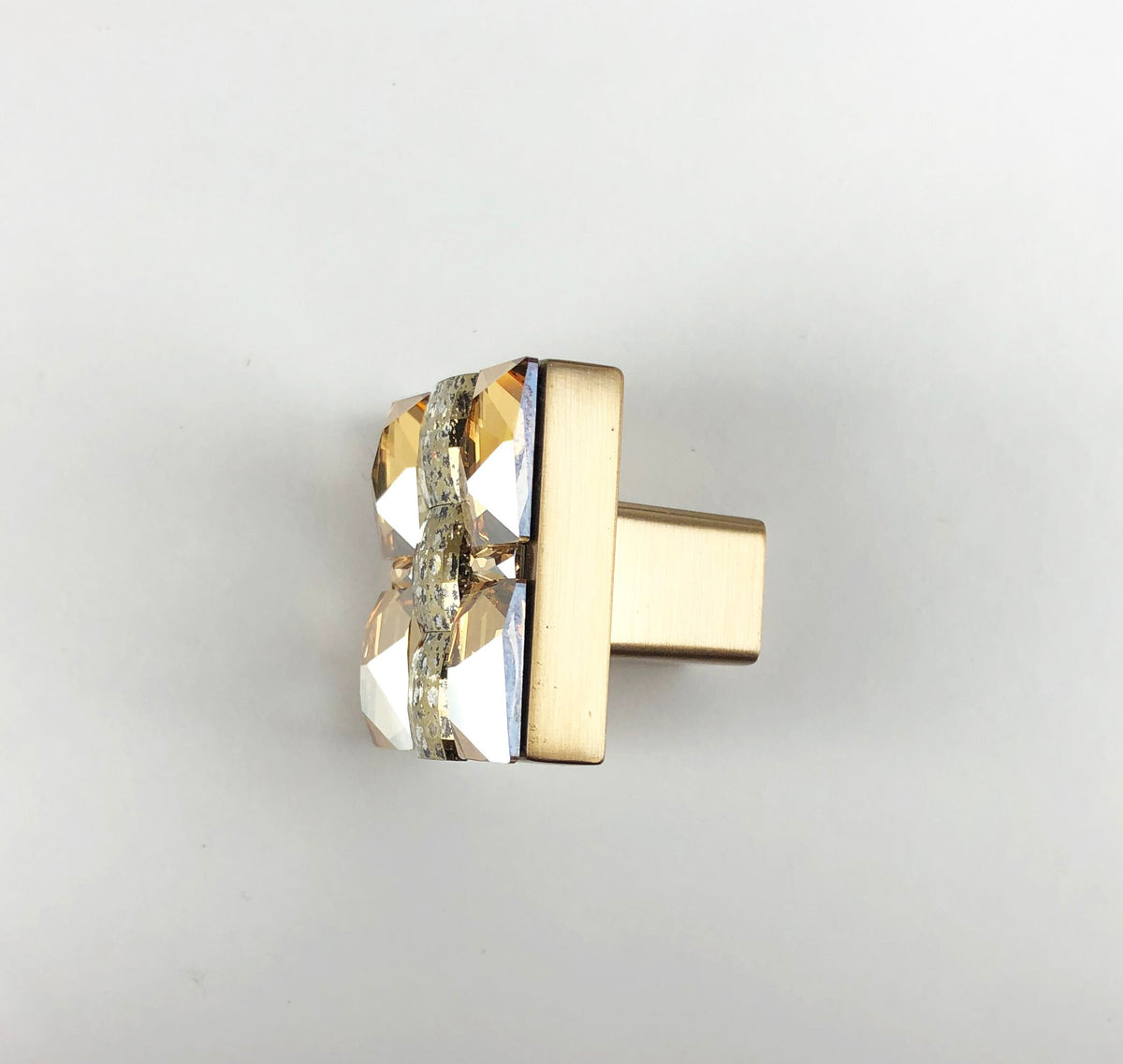crystal cabinet knob side view