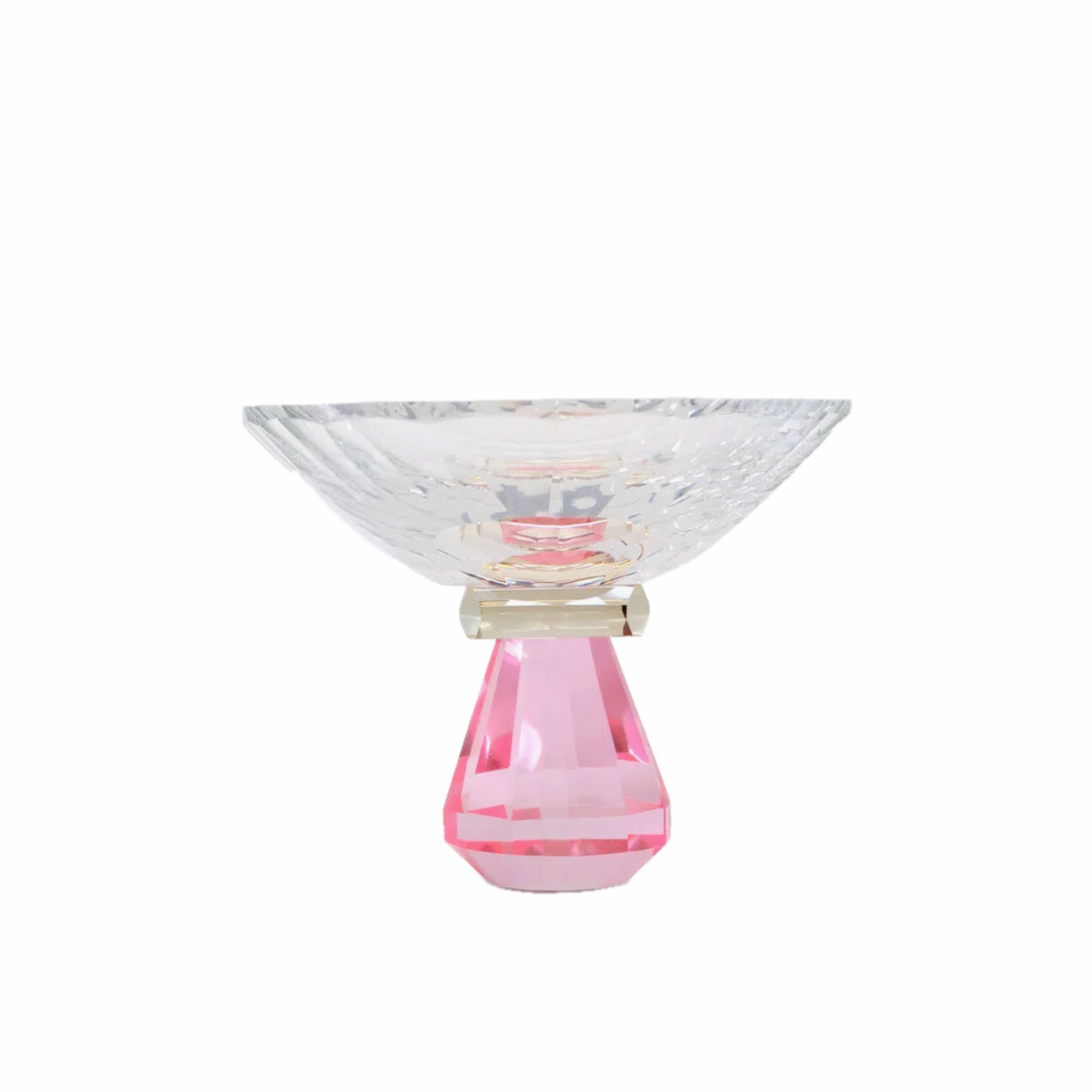 Crystal Candy Dish side view with white background