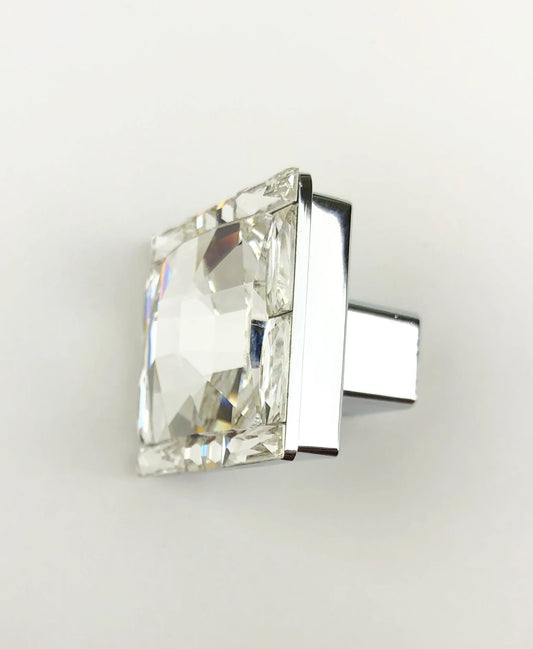crystal knob that is square in the front
