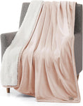 Load image into Gallery viewer, Bliss Throw Blanket Plush Soft Fleece Fluffy Blankets for Bed or Couch Oversized Warm Reversible Machine Washable Medium Weight Home Decor Giftable Throw, 50-Inch X 70-Inch, Quartz Pink
