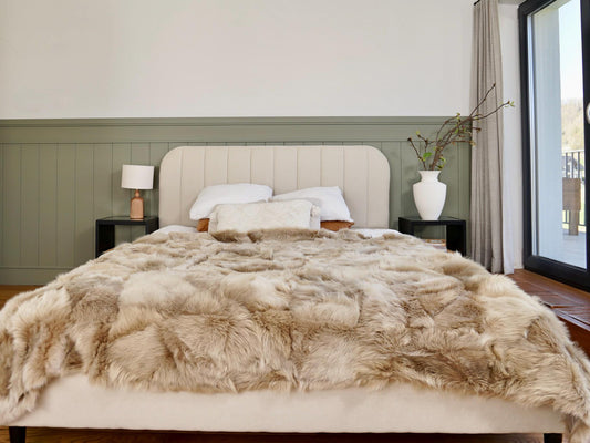 Genuine Toscana Lamb Sheepskin Throw