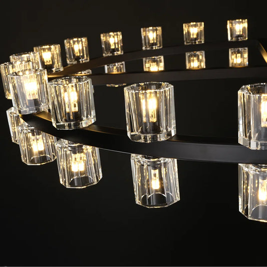 Round Crystal Cup Style Chandelier