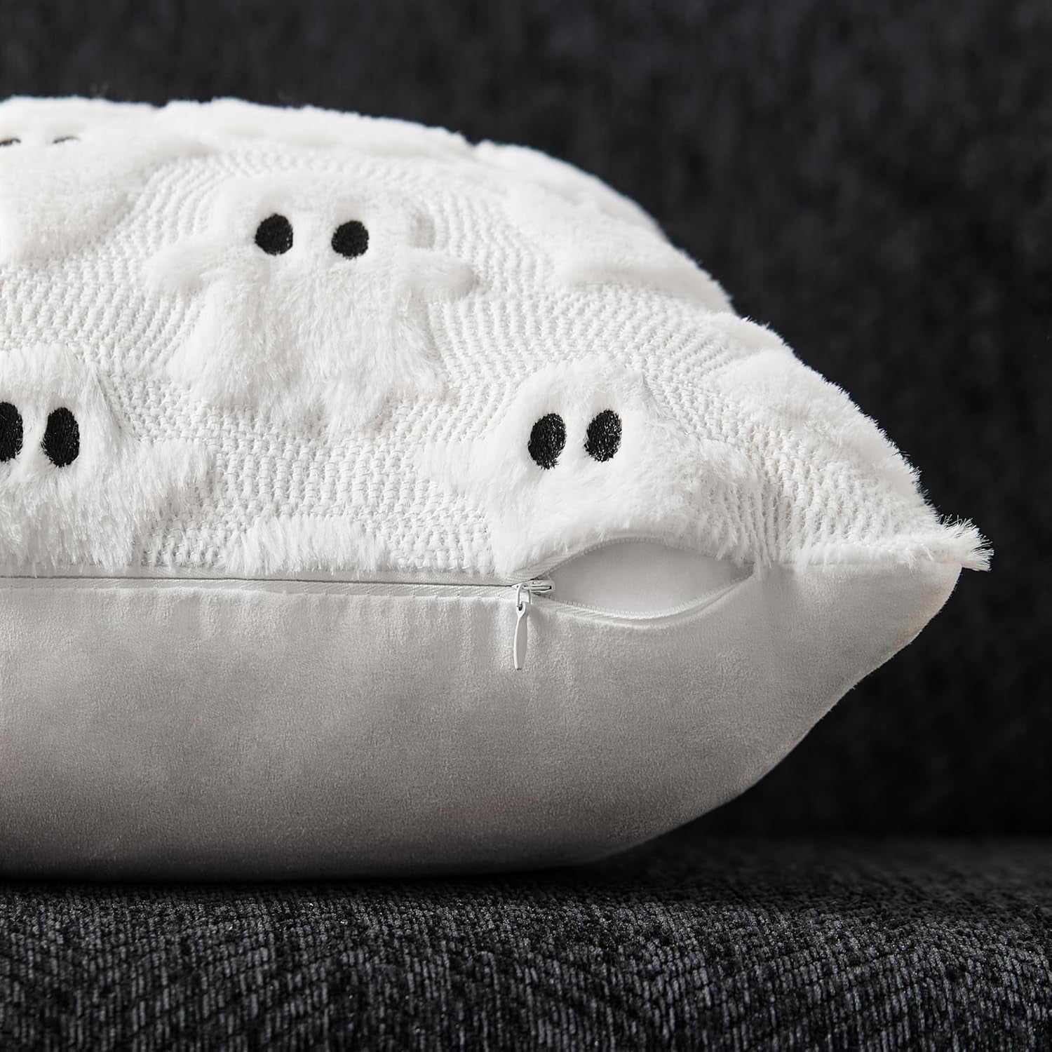 Ghost Plush Throw Pillow Covers (Set of 2)