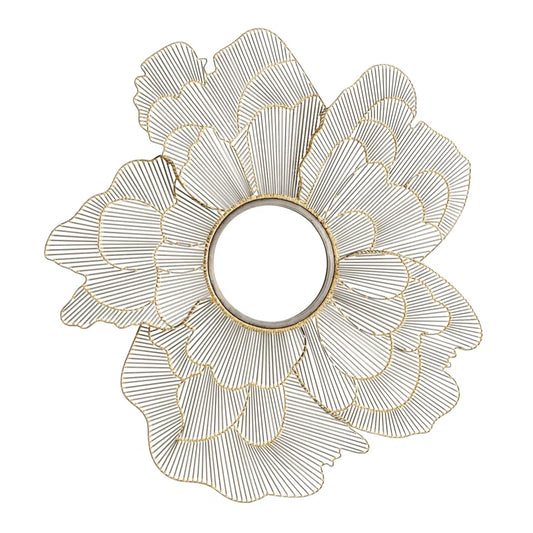 flower mirror with white background
