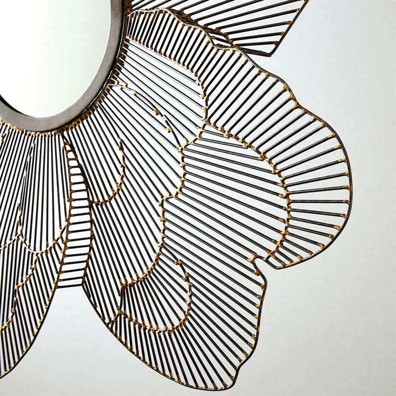 flower mirror close-up