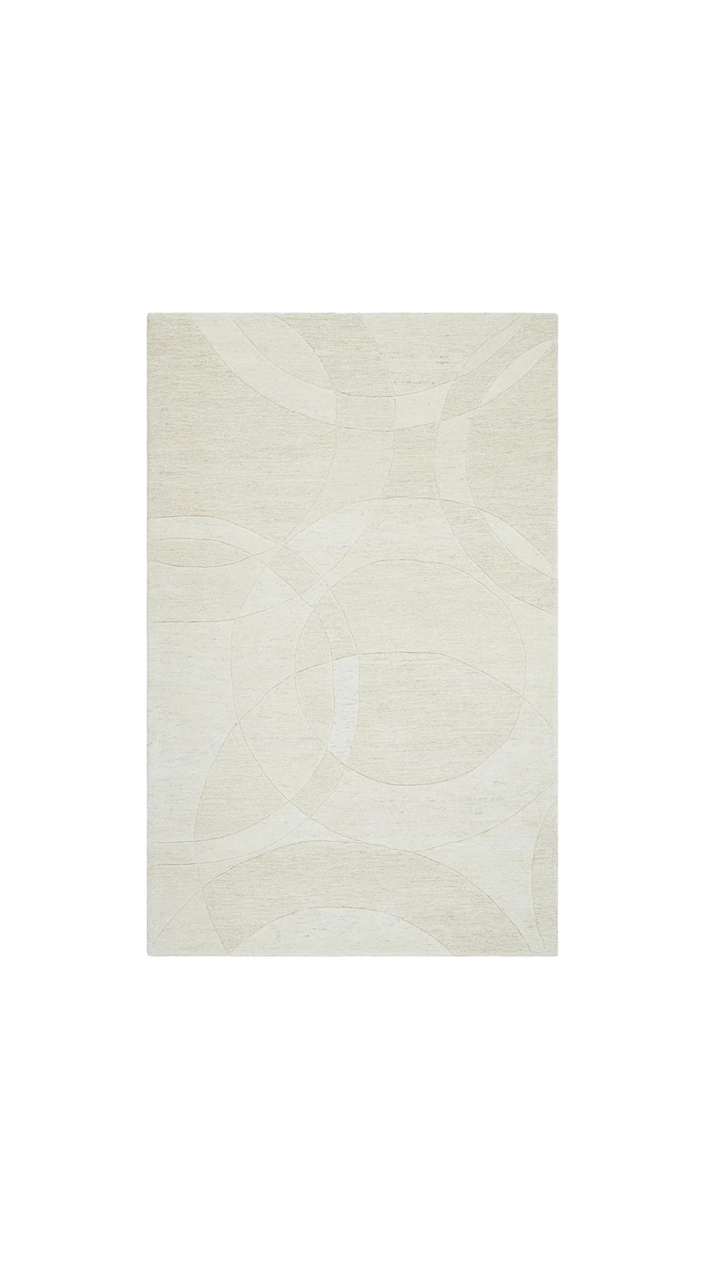 Forum Rug overhead view looking down on it with a white background