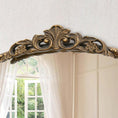 Load image into Gallery viewer, framed mirror close-up of gold frame
