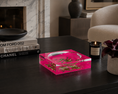 Load image into Gallery viewer, hot pink catchall on table top next to other decor in a modern room
