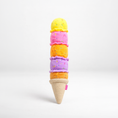 Load image into Gallery viewer, ice cream dog toy standing up with white background
