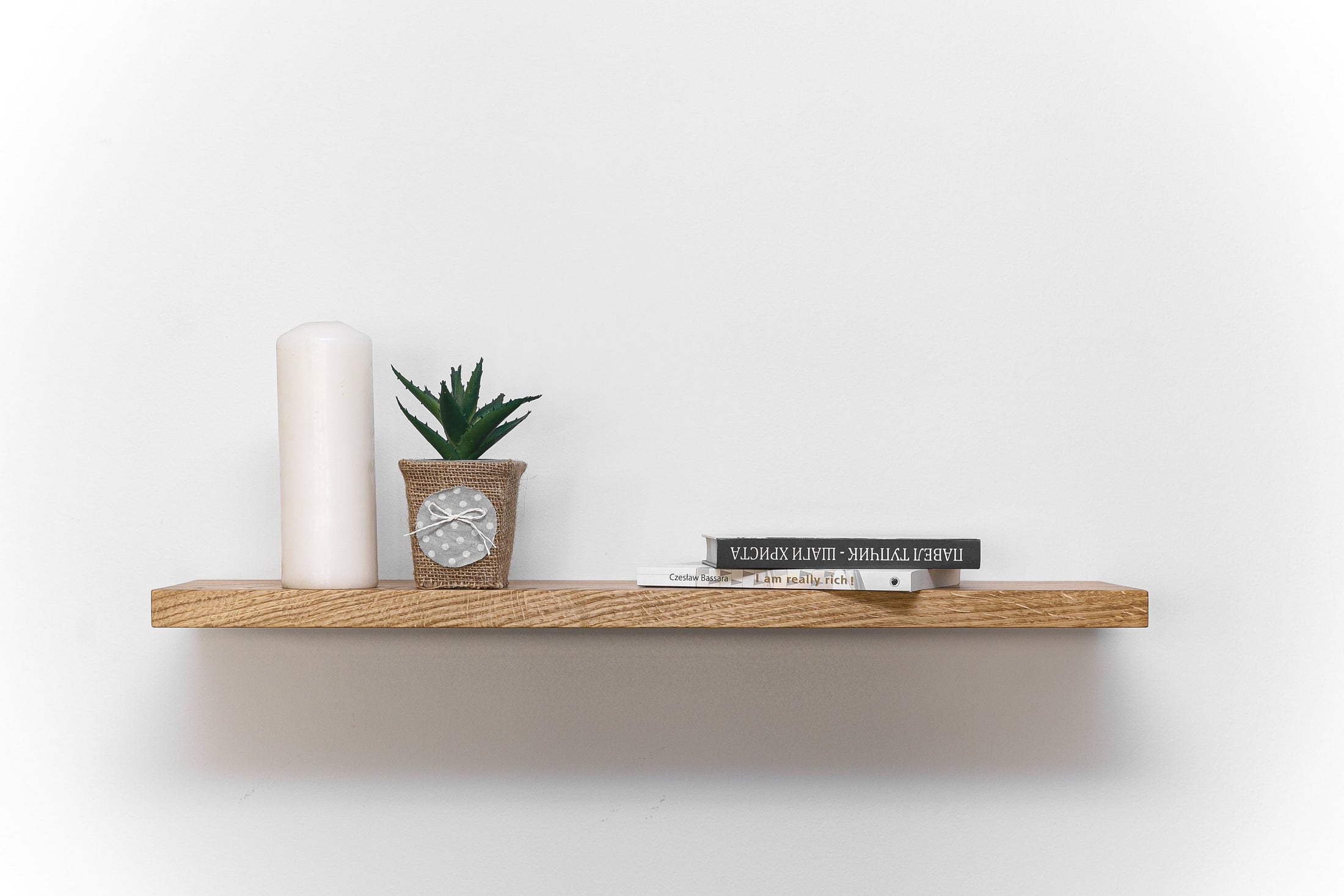 Walnut Floating Shelves