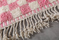 Load image into Gallery viewer, Pink Checkered Beni Ourain Rug
