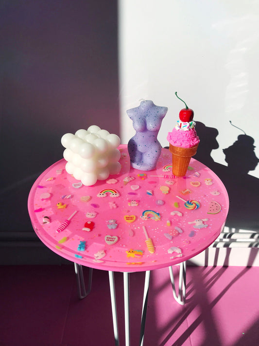 PINK CANDY COFFEE TABLE
