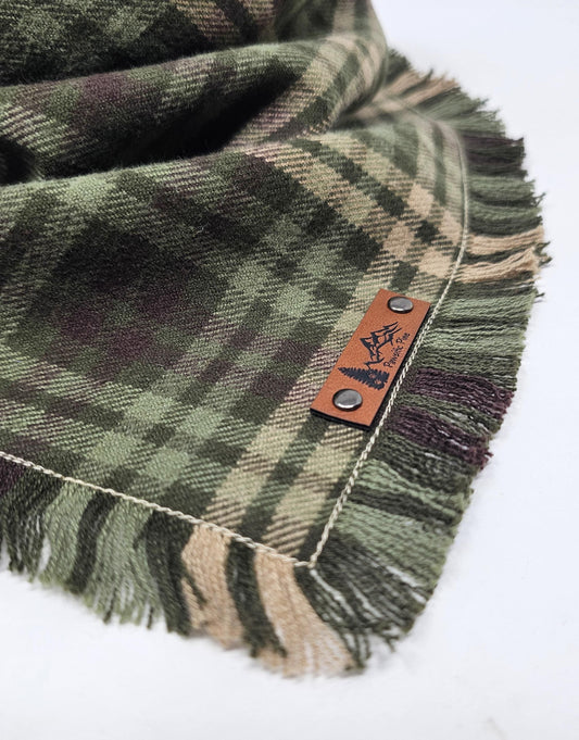 Olive and Brown Bradly Pet Bandana