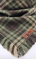 Load image into Gallery viewer, Olive and Brown Bradly Pet Bandana
