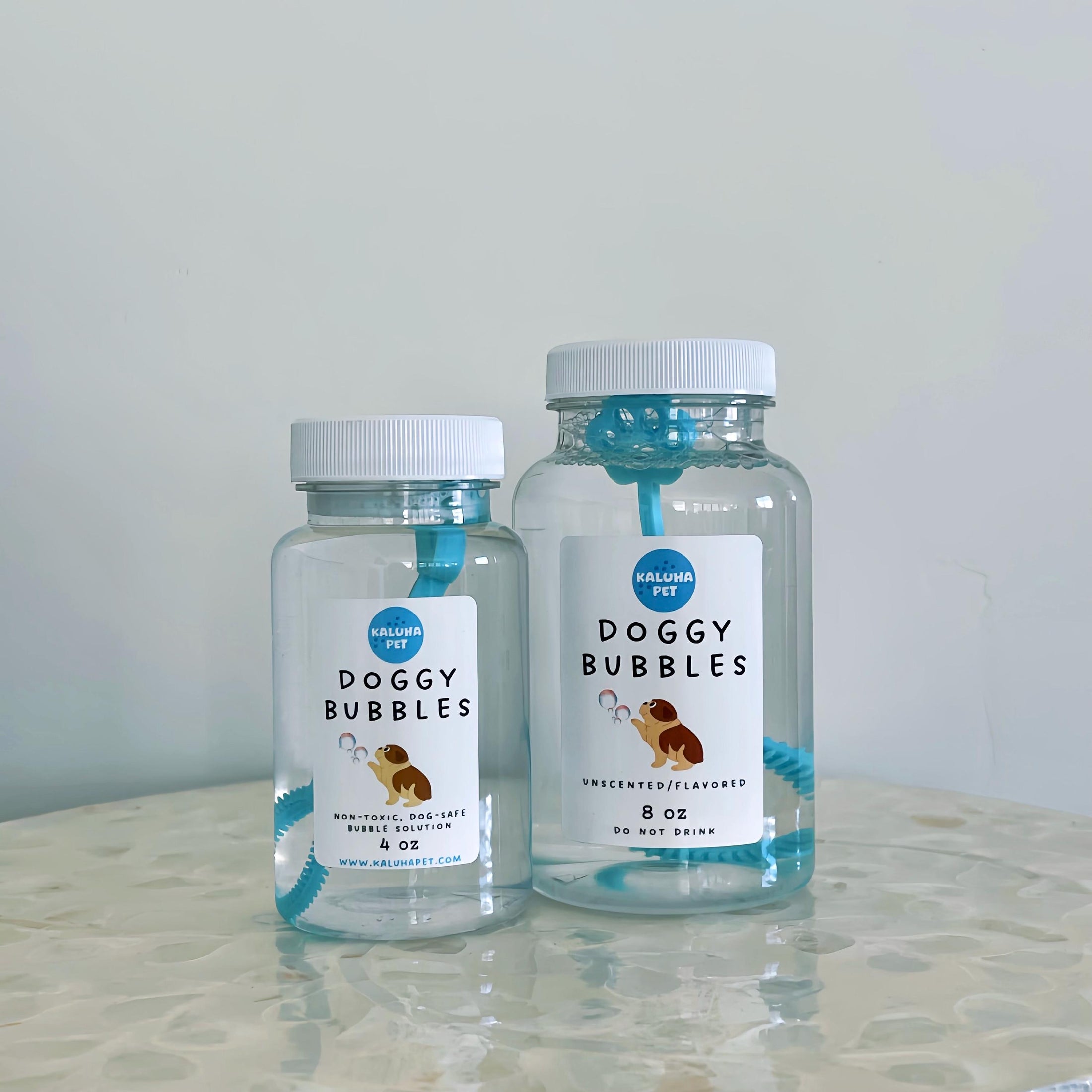 Dog Bubbles Scented & Flavored for Pets | Non-Toxic Solution, 4 Ounce and 8 Ounce