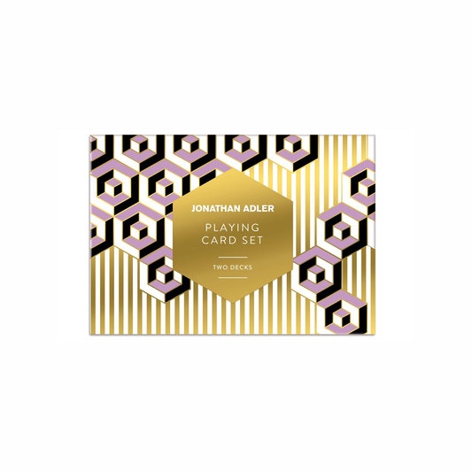 jonathan adler playing cards with white background