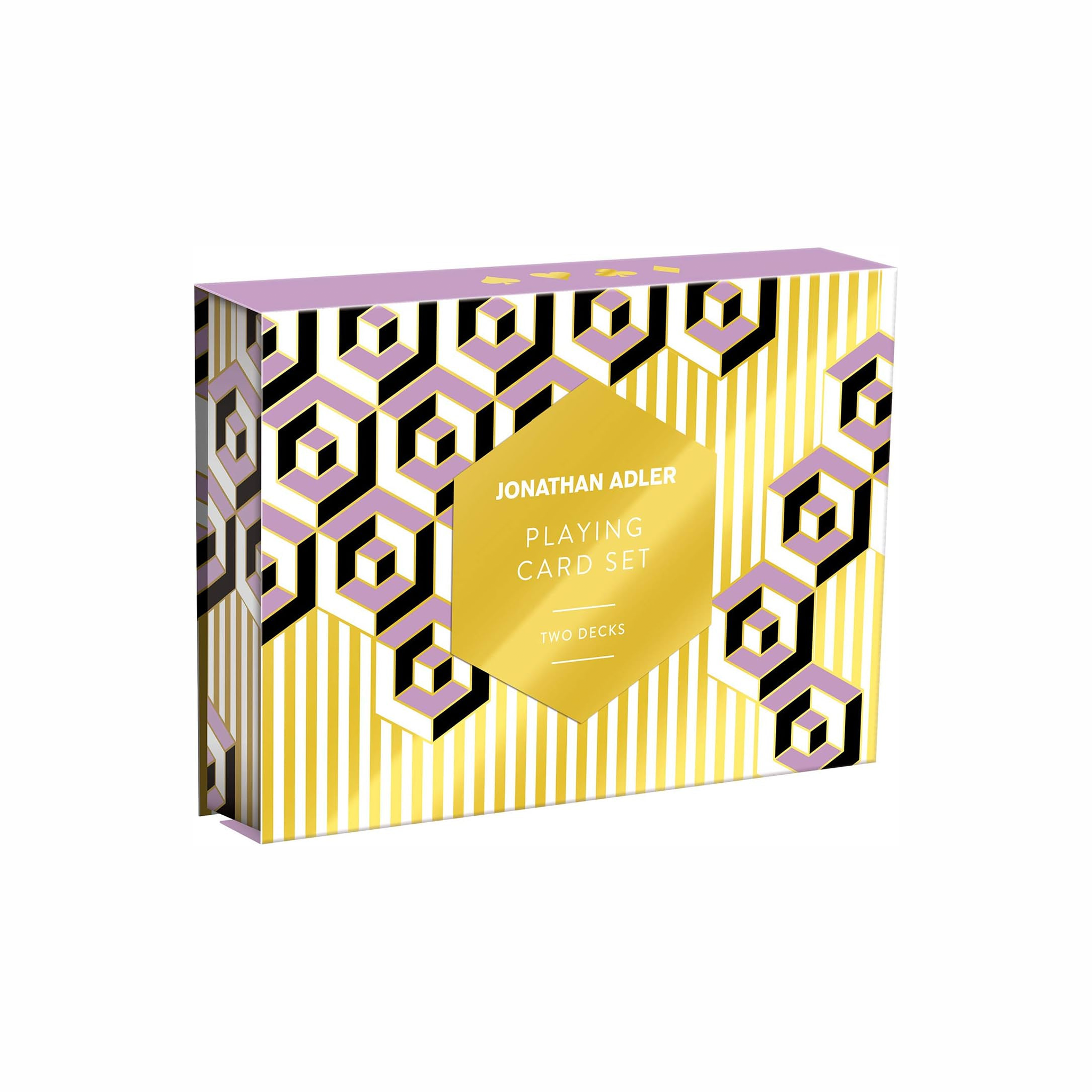 jonathan adler playing cards angled view with white background