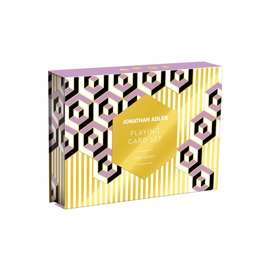 jonathan adler playing cards angled view with white background