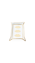 Load image into Gallery viewer, jonathan adler tray with gold accents on a white background
