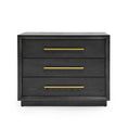 Load image into Gallery viewer, Langley wood nightstand with white background
